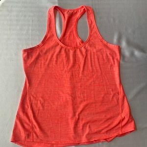 Athleta, size large coral racer back activewear shirt